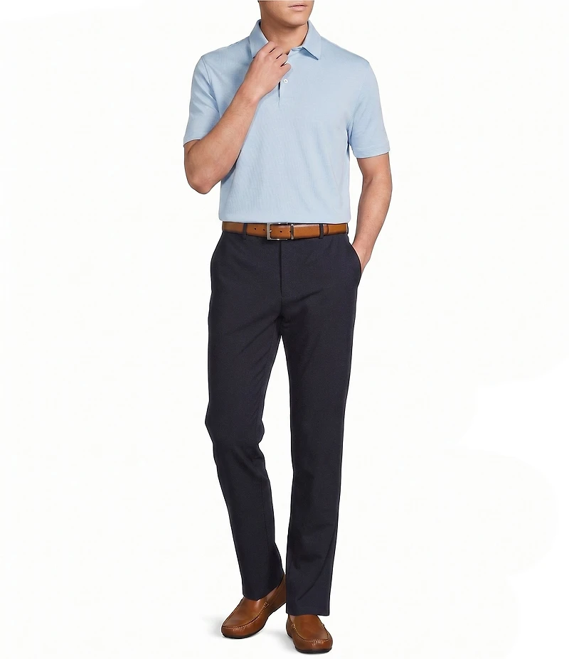 Daniel Cremieux Signature Label Solid Pique Short Sleeve Polo Shirt