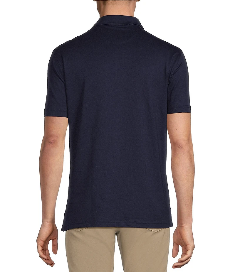 Daniel Cremieux Signature Label Solid Pique Short Sleeve Polo Shirt