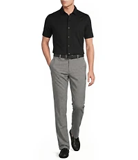 Daniel Cremieux Signature Label Solid Short Sleeve Coatfront Shirt