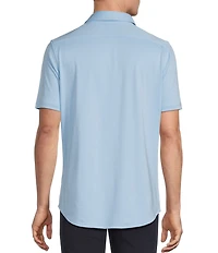 Daniel Cremieux Signature Label Solid Short Sleeve Coatfront Shirt