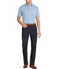 Daniel Cremieux Signature Label Solid Short Sleeve Coatfront Shirt