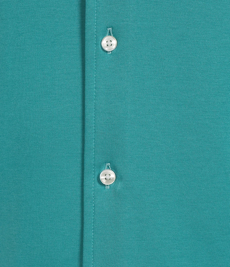 Daniel Cremieux Signature Label Solid Short Sleeve Coatfront Shirt