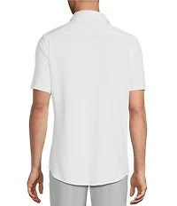 Daniel Cremieux Signature Label Solid Short Sleeve Coatfront Shirt