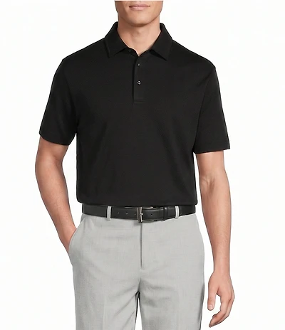Daniel Cremieux Signature Label Solid Short Sleeve Polo Shirt
