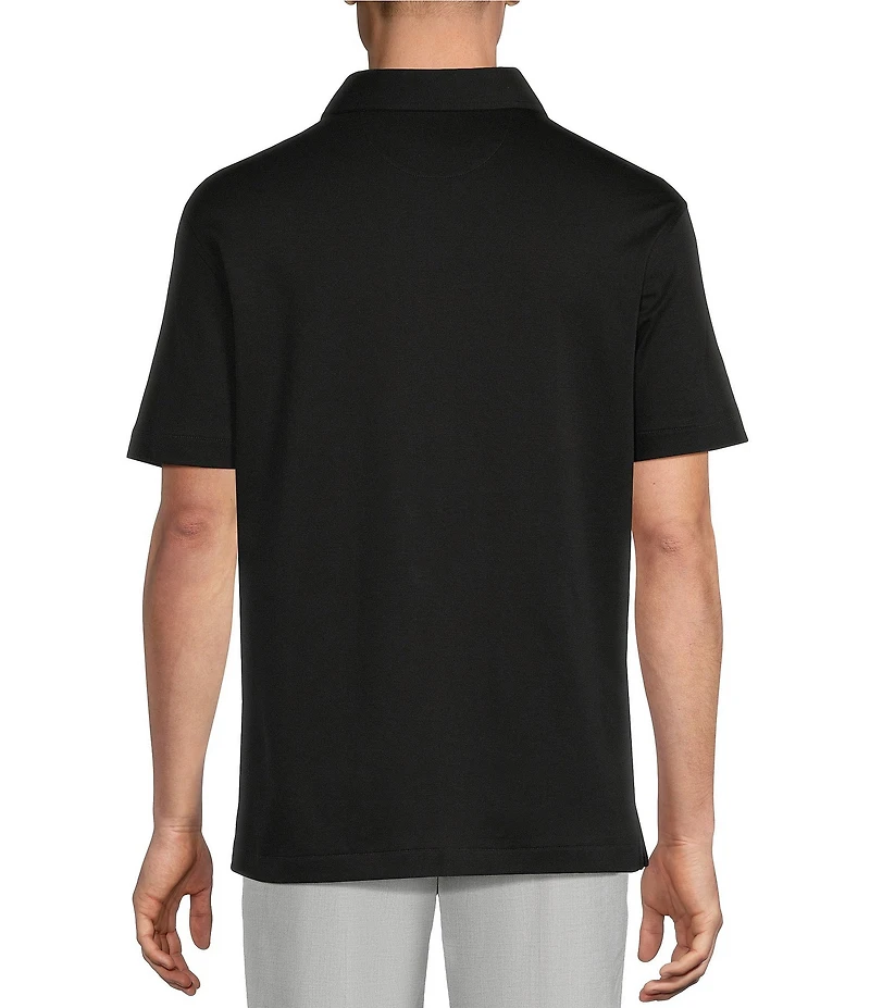 Daniel Cremieux Signature Label Solid Short Sleeve Polo Shirt