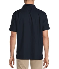 Daniel Cremieux Signature Label Solid Short Sleeve Woven Camp Shirt