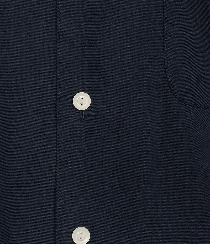 Daniel Cremieux Signature Label Solid Short Sleeve Woven Camp Shirt