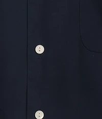 Daniel Cremieux Signature Label Solid Short Sleeve Woven Camp Shirt