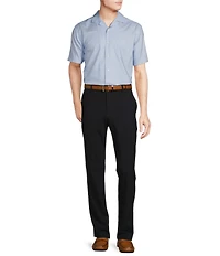 Daniel Cremieux Signature Label Solid Short Sleeve Woven Camp Shirt