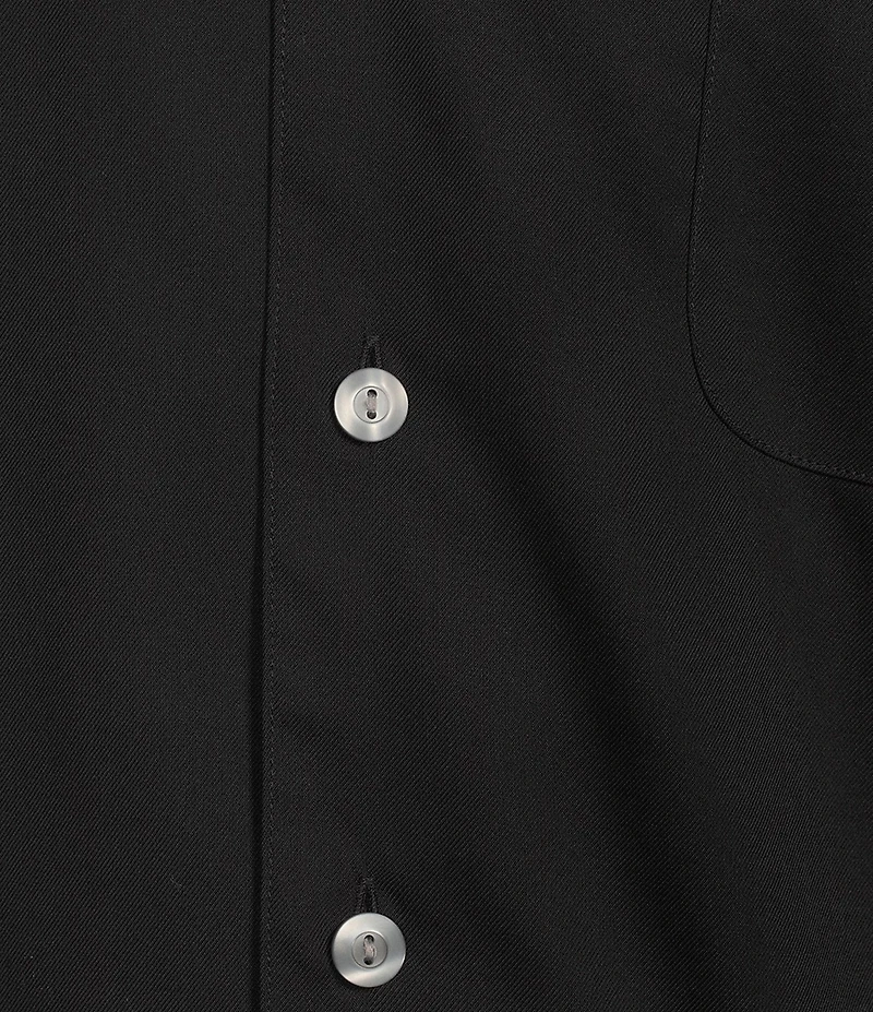 Daniel Cremieux Signature Label Solid Short Sleeve Woven Camp Shirt