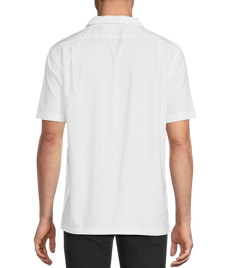 Daniel Cremieux Signature Label Solid Short Sleeve Woven Camp Shirt