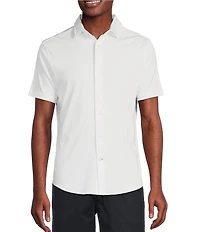 Daniel Cremieux Signature Label Solid Short Sleeve Woven Shirt