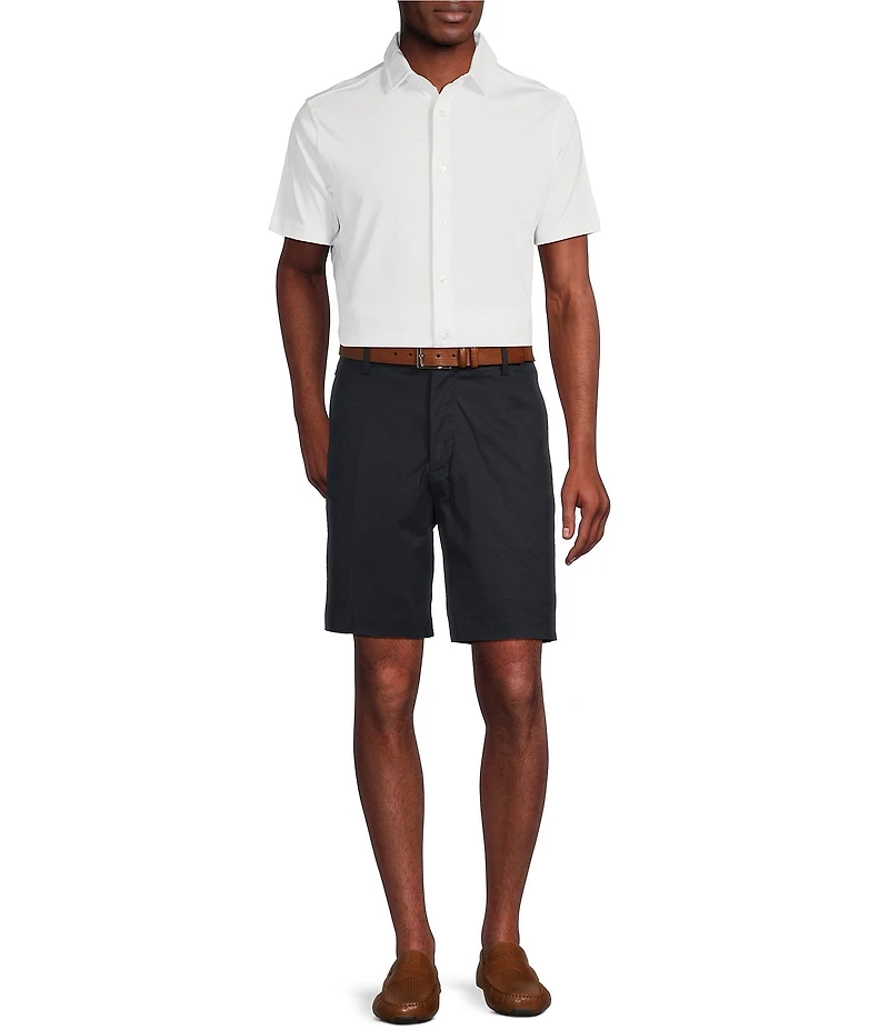 Daniel Cremieux Signature Label Solid Short Sleeve Woven Shirt