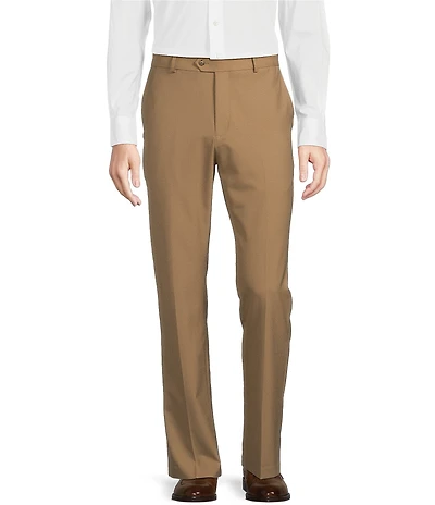 Daniel Cremieux Signature Label Stretch Flat Front Dress Pants