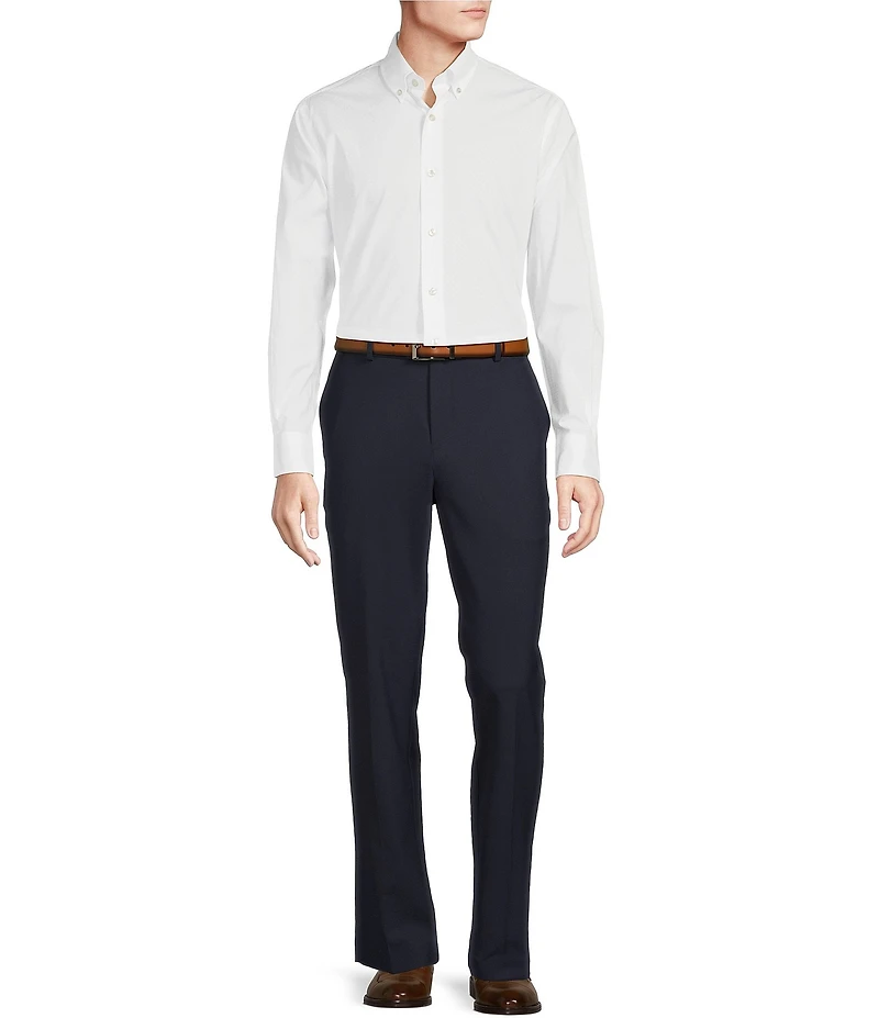 Daniel Cremieux Signature Label Stretch Flat Front Dress Pants