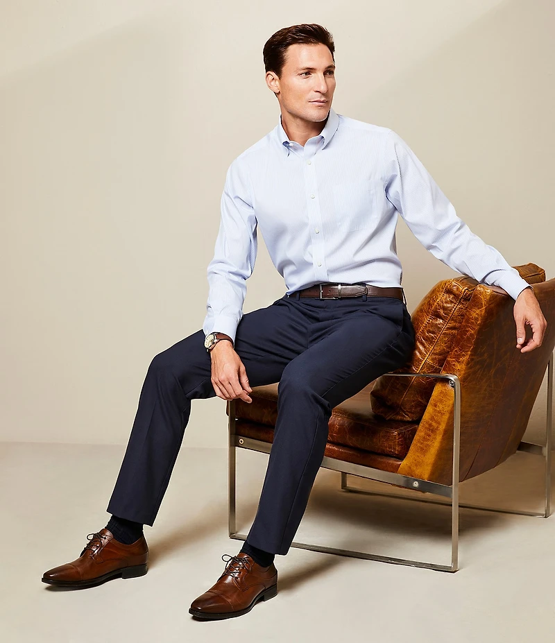 Daniel Cremieux Signature Label Stretch Flat Front Dress Pants