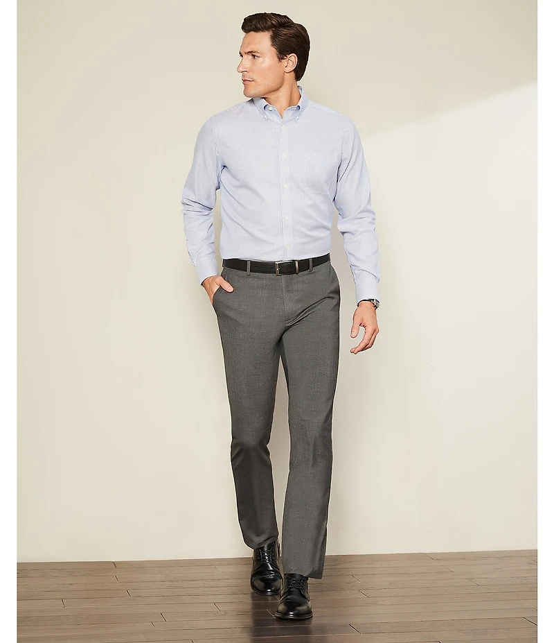 Daniel Cremieux Signature Label Stretch Flat Front Dress Pants