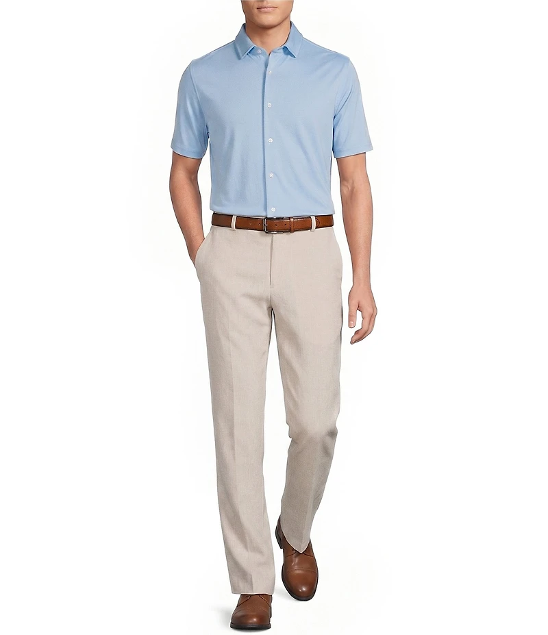 Daniel Cremieux Signature Label Stretch Flat Front Dress Pants