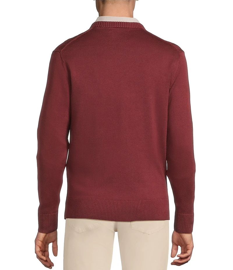 Daniel Cremieux Signature Label Supima Diamond Pattern Sweater