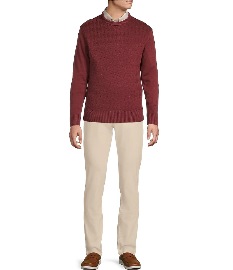 Daniel Cremieux Signature Label Supima Diamond Pattern Sweater