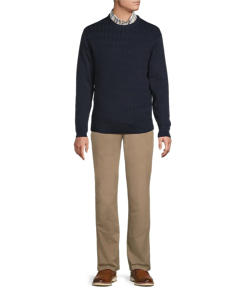 Daniel Cremieux Signature Label Supima Diamond Pattern Sweater