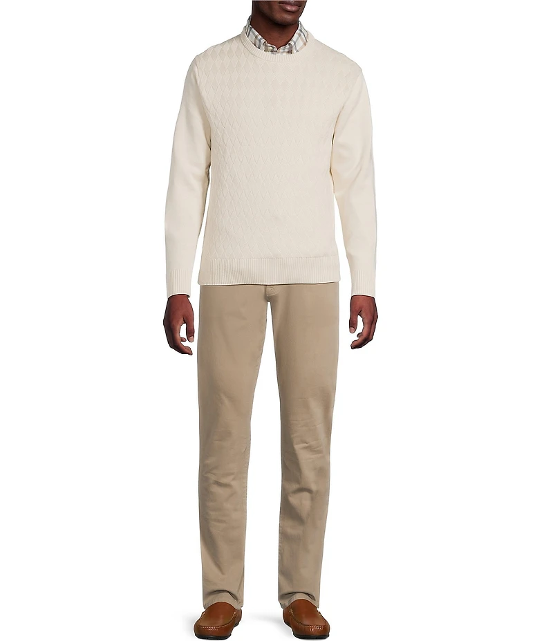 Daniel Cremieux Signature Label Supima Diamond Pattern Sweater