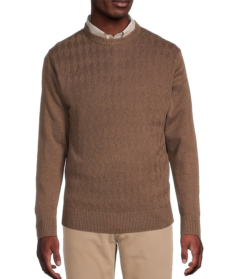 Daniel Cremieux Signature Label Supima Diamond Pattern Sweater