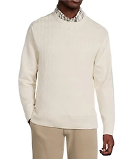 Daniel Cremieux Signature Label Supima Diamond Pattern Sweater
