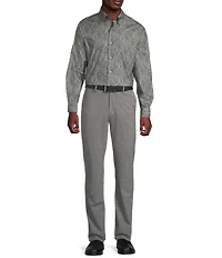 Daniel Cremieux Signature Label Textured Paisley Long Sleeve Woven Shirt