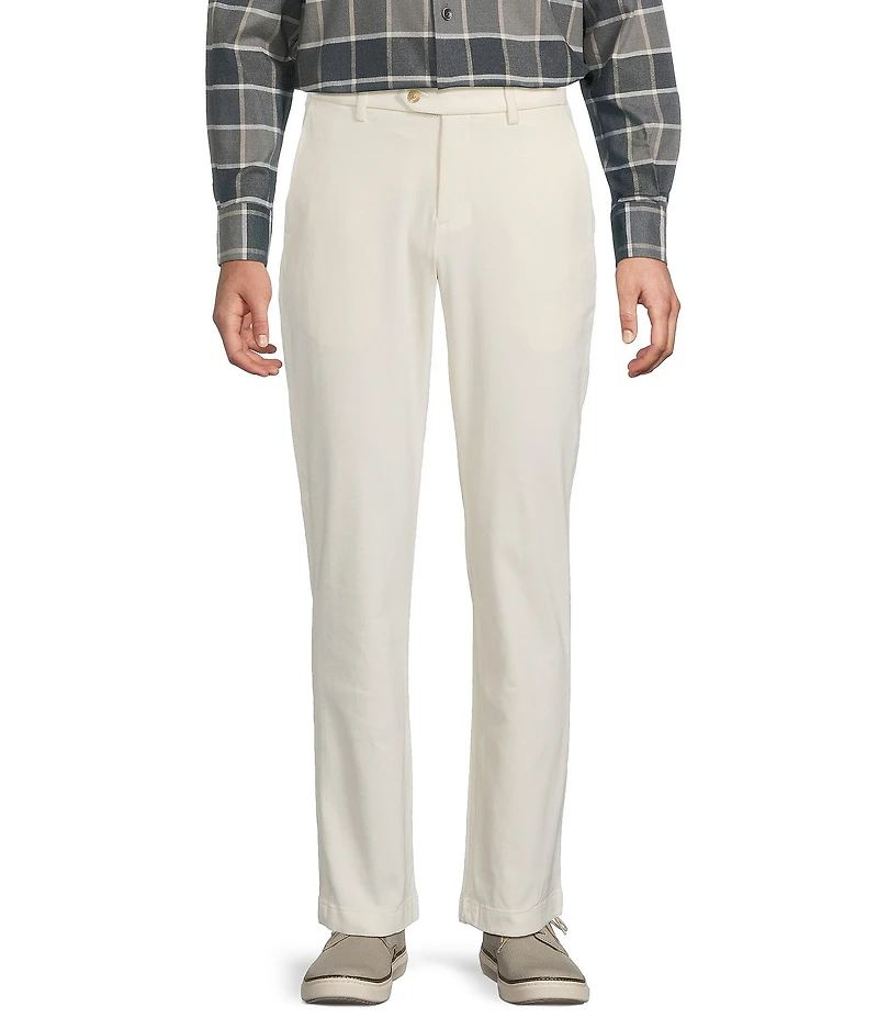 Daniel Cremieux Signature Label The Highlands Collection Flat Front Solid Brushed Twill Pants