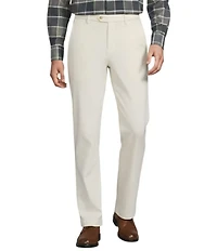 Daniel Cremieux Signature Label The Highlands Collection Flat Front Solid Brushed Twill Pants