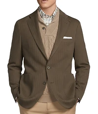 Daniel Cremieux Signature Label The Highlands Collection Herringbone Knit Sport Coat