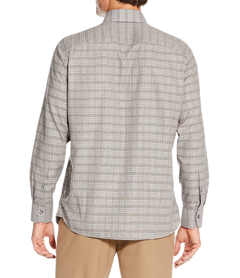 Daniel Cremieux Signature Label The Highlands Collection Non-Iron Grid Plaid Long Sleeve Woven Shirt
