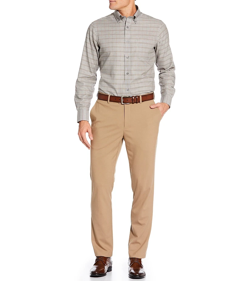 Daniel Cremieux Signature Label The Highlands Collection Non-Iron Grid Plaid Long Sleeve Woven Shirt