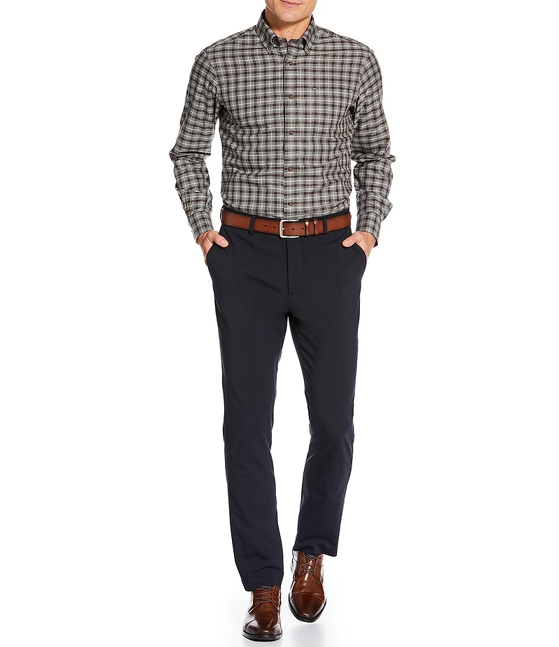 Daniel Cremieux Signature Label The Highlands Collection Non-Iron Plaid Long Sleeve Woven Shirt