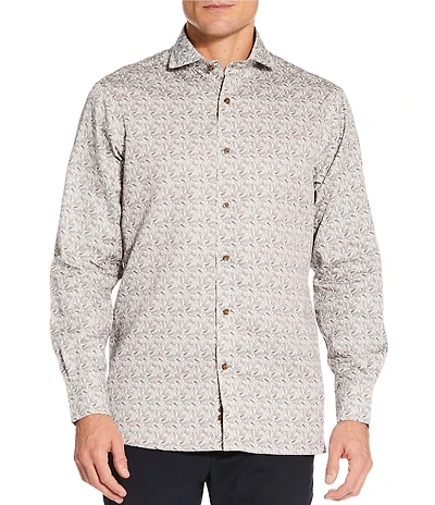 Daniel Cremieux Signature Label The Highlands Collection Paisley Flannel Long Sleeve Woven Shirt