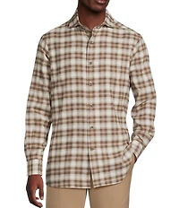 Daniel Cremieux Signature Label The Highlands Collection Plaid Flannel Long Sleeve Woven Shirt