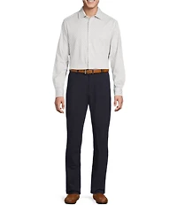 Daniel Cremieux Signature Label The Highlands Collection Printed Knit Long Sleeve Coat Front Shirt