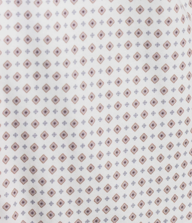 Daniel Cremieux Signature Label The Highlands Collection Printed Knit Long Sleeve Coat Front Shirt