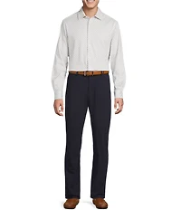 Daniel Cremieux Signature Label The Highlands Collection Printed Knit Long Sleeve Coat Front Shirt