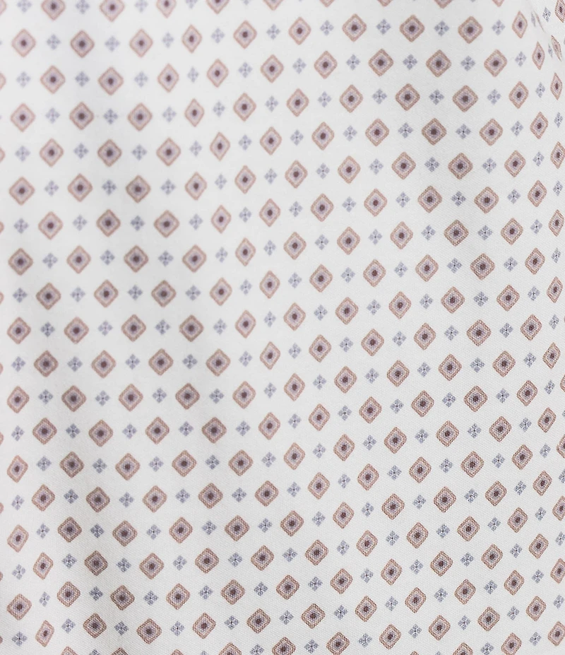 Daniel Cremieux Signature Label The Highlands Collection Printed Knit Long Sleeve Coat Front Shirt