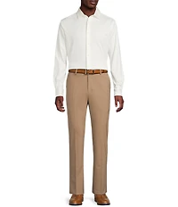 Daniel Cremieux Signature Label The Highlands Collection Solid Knit Long Sleeve Coat Front Shirt