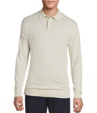 Daniel Cremieux Signature Label The Highlands Collection Solid Long Sleeve Polo Sweater