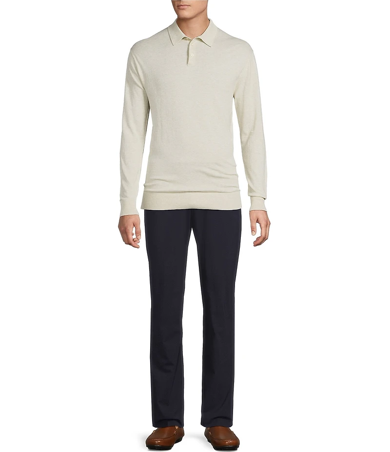 Daniel Cremieux Signature Label The Highlands Collection Solid Long Sleeve Polo Sweater