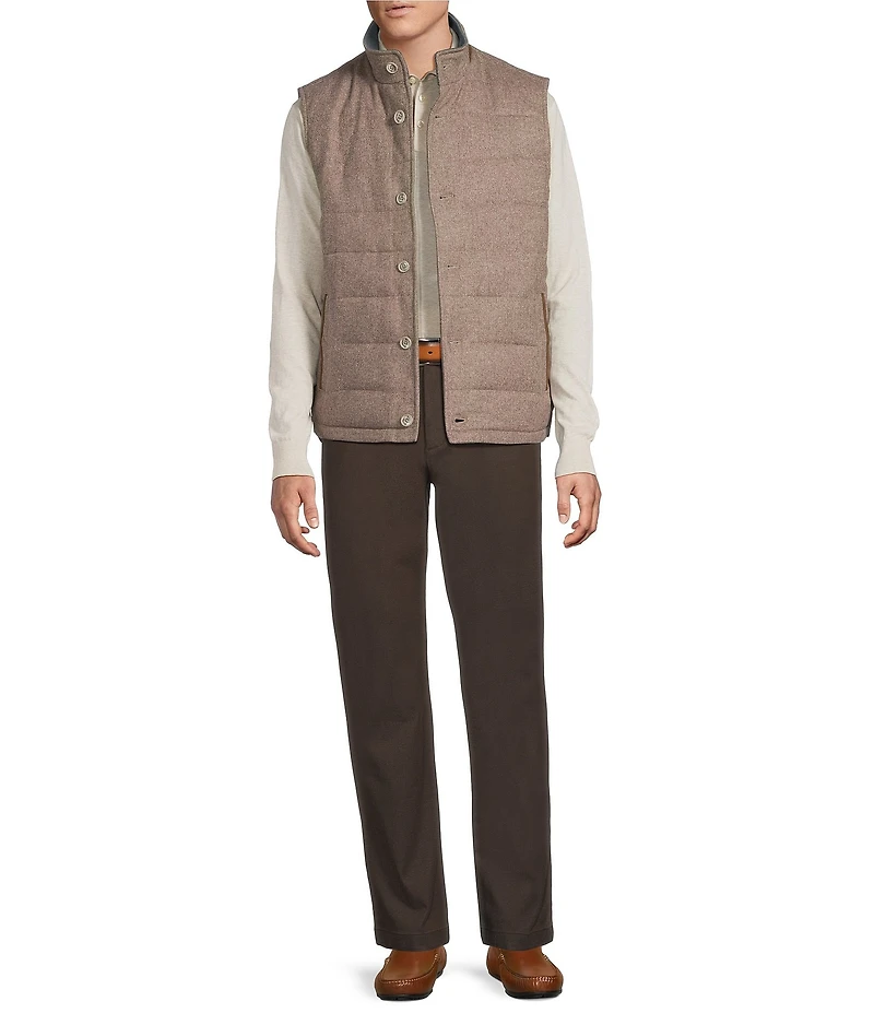 Daniel Cremieux Signature Label The Highlands Collection Wool Herringbone Vest