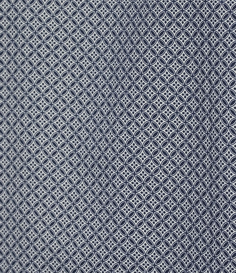 Daniel Cremieux Signature Label Tile Print Short Sleeve Woven Camp Shirt