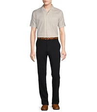 Daniel Cremieux Signature Label Tonal Floral Print Short Sleeve Woven Camp Shirt