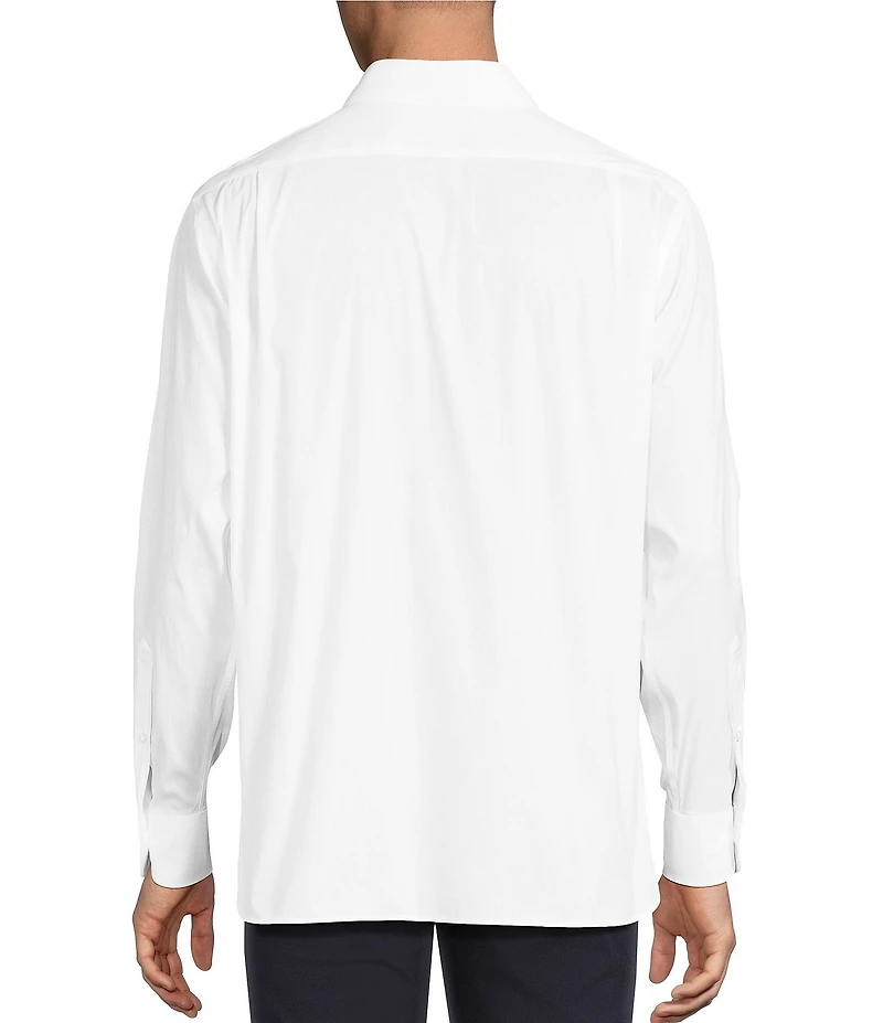 Daniel Cremieux Signature Label Travel Ready Solid Long Sleeve Woven Shirt