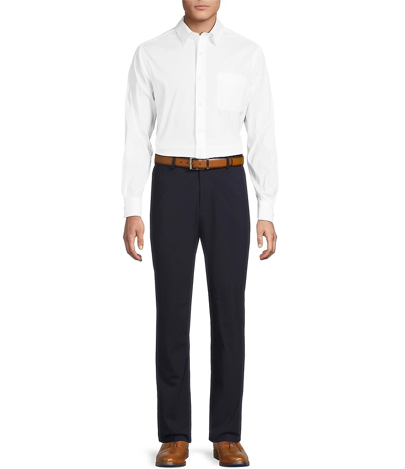 Daniel Cremieux Signature Label Travel Ready Solid Long Sleeve Woven Shirt