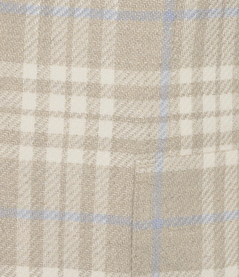 Daniel Cremieux Signature Label Windowpane Linen Blend Blazer